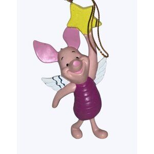 Disney Noma Winnie the Pooh Piglet Christmas Ornament Angel Wings Star 4"